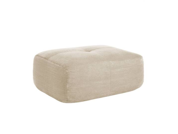 HOCKER OTTOMAN in Premium-Cord Montagefrei & Rutschfest