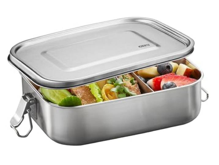 GEFU Lunchbox ENDURE 1.400 ml - Edelstahl Brotdose - Auslaufsicher