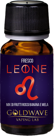 Goldwave Leone Zodiac Aroma Concentrato 10ml Frutti Rossi Mela Banana Ice