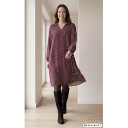 Viskose-Kleid in Druck beere in Größe 52 von DW-Shop, Beere, 52