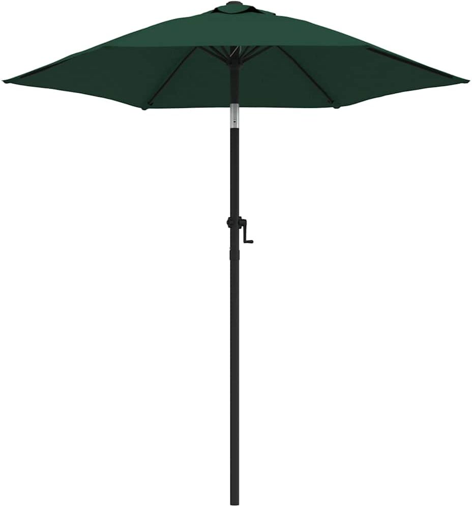 vidaXL Parasol Vert 200x224 cm Aluminium