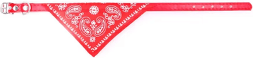 Inspire Curations Adjustable Printed Bandana Collar For Cats & Small Dogs red 1