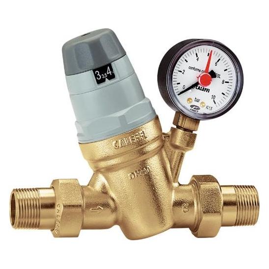 Caleffi water pressure regulator 3/4 "25bar with manometer (535051) (Pressverbindung) (535051)