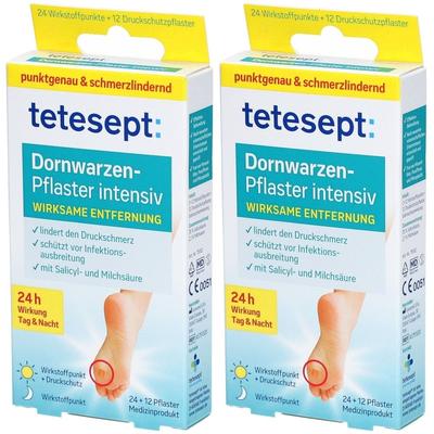 Tetesept Dornwarzen-Pfl IN x2 2x12 St Pflaster