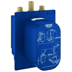 Unterputzkörper Eurosmart CE 36458, für Brause, passend zu Infrarot-Fertigmontageset 36 456 00, thermostatische Mischung, 6 V, mit Dichtmanschette, für normgerechte Wanddurchführung bei Wassereinwirkung nach DIN 18534:2017