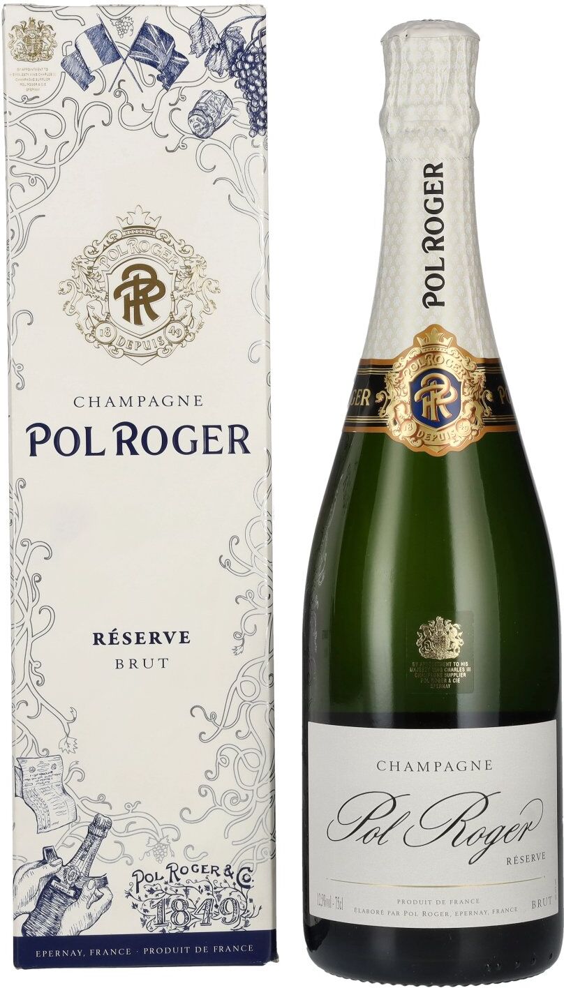 Pol Roger Champagne Réserve Brut 12,5% Vol. 0,75l in Geschenkbox