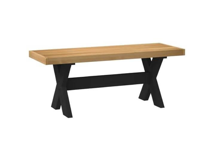 smnyxs Esszimmerbank NOAIN 120 x 41 x 45 cm Kiefer massiv Lamellen-Design, matte Oberfläche, Kiefernholz, stabile Füße, Innenbereich, Nassreinigung