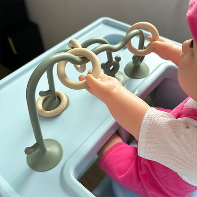 Tiny Tots Teens Trends Bead Wrapped Baby Early Education Puzzle Game, Silicone Children's Tabletop Toys green