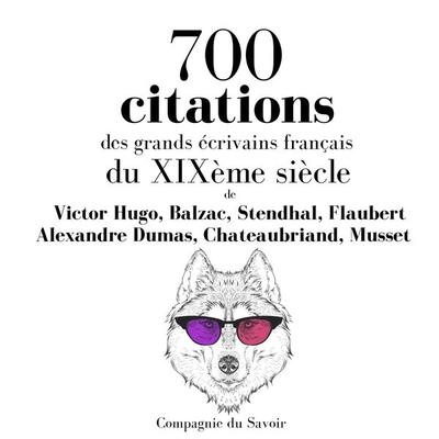 700 citations des grands écrivains français du XIXème siècle - Victor Hugo,Honore de Balzac,Stendhal Stendhal,Flaubert,Alexandre Dumas, Audio,