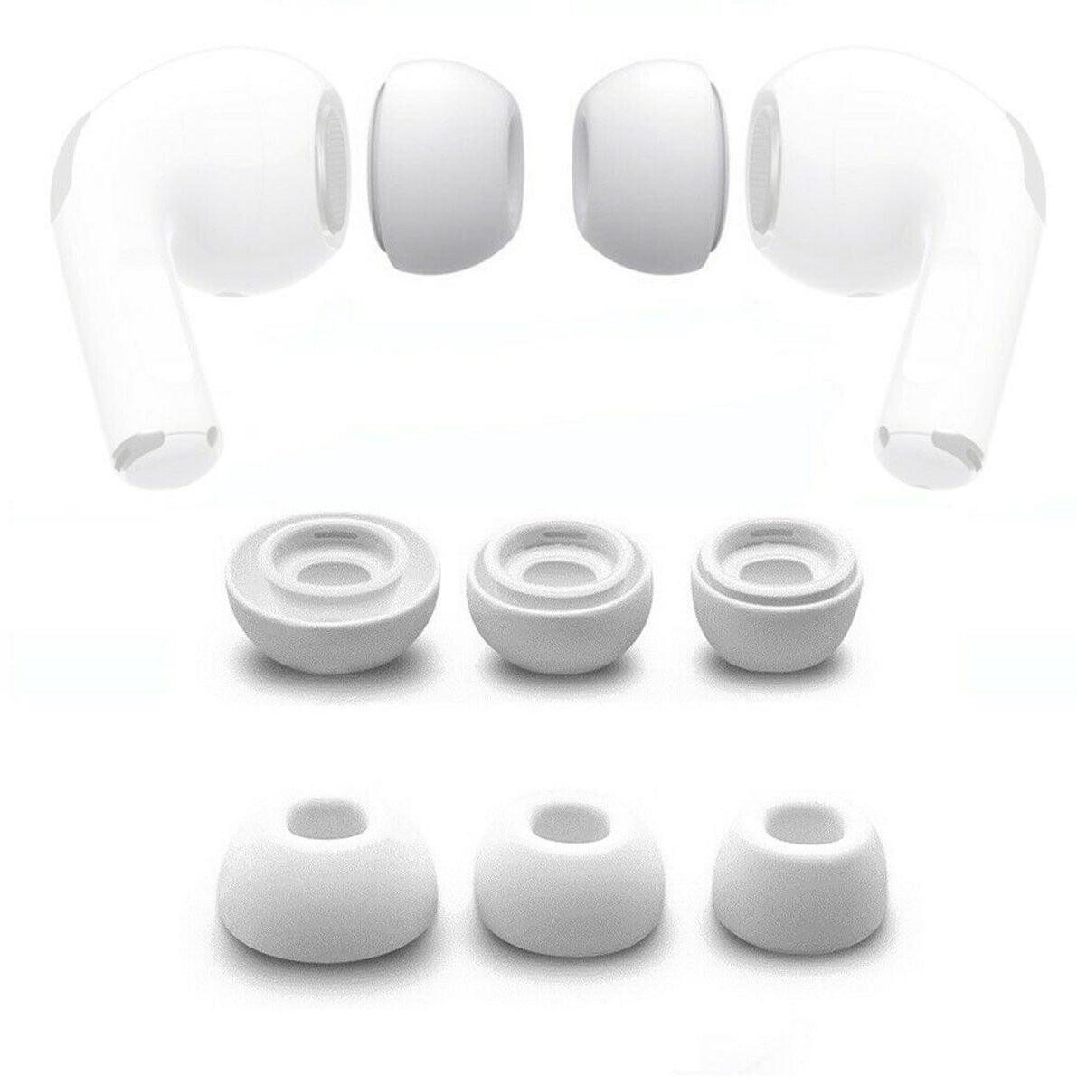 Apple vervangende in-ear oordopjes van hoogwaardig schuimrubber voor AirPods Pro, wit