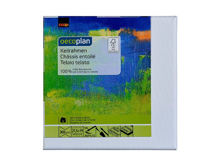 Oecoplan Keilrahmen Weiss 20 × 20 cm