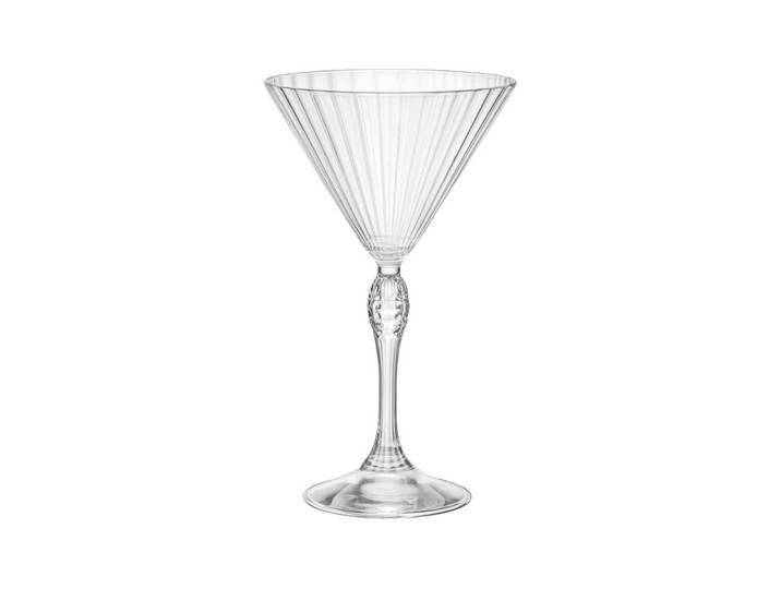 Martiniglas BORMIOLI ROCCO America 20s 250 ml, 4 Stück , transparent, H:18cm, Glas, Trinkgefässe, Martiniglas