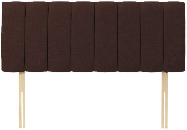 Latitude Run Upholstered Headboard Brown Linen Kingsize (5')
