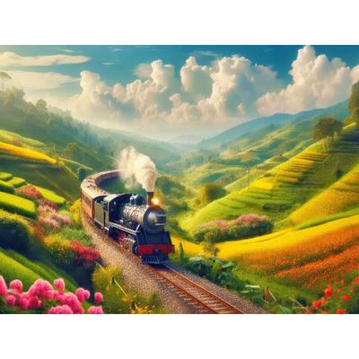 CALVENDO Puzzle Mit Volldampf durch Eisenbahn Geschichte. | 1000 Teile Lege-Größe 64x48cm Foto-Puzzle für glückliche Stunden, Sonstige von , Calvendo