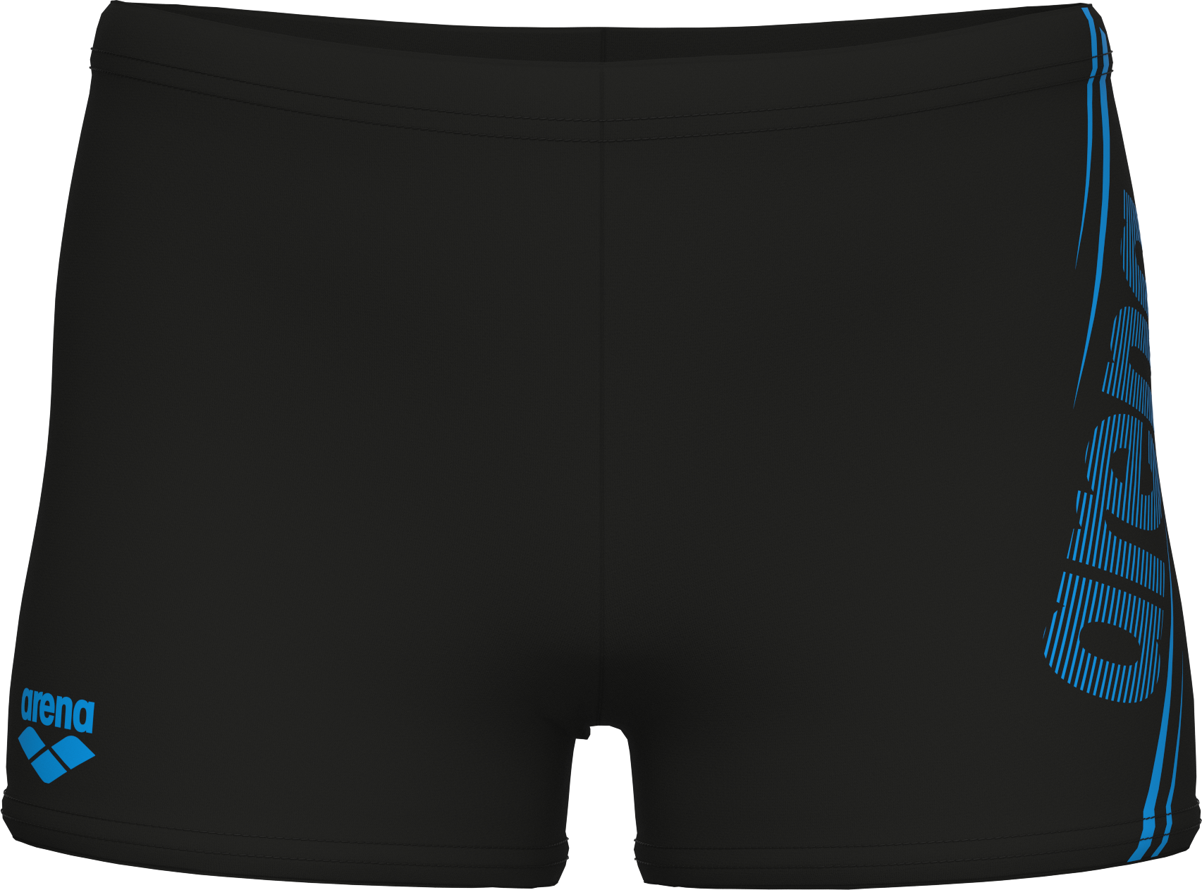 Badehose ARENA "B ARENA BOLD SWIM SHORT für Jungs", Jungen, Gr. 152, N-Gr, schwarz (schwarz, turquoise), Obermaterial: 100% Polyester, Badehosen Badehose, chlorbeständiges MaxLife Eco Material, schnelltrocknend schwarz, turquoise 152, N-Gr
