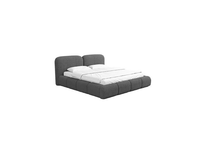 Design Polsterbett „Mirage“ mit Ablagefach, Bouclé Graphit BLOOMINGLOFT Collection