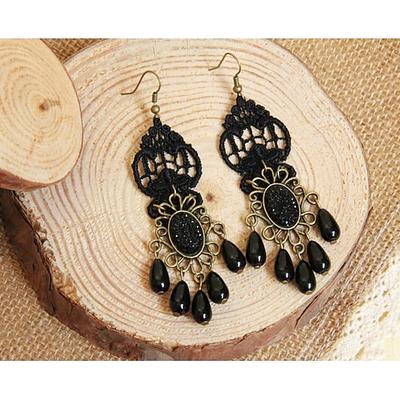 Damen Retro Vintage Punk Gothic Accessoires Ohrringe für Halloween Karneval Maskerade