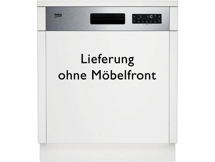 BEKO teilintegrierbarer Geschirrspüler BDSN25530X 7623991677, 15 Maßgedecke, Doppelt gut organisiert – inklusive Besteckschublade und Besteckkorb