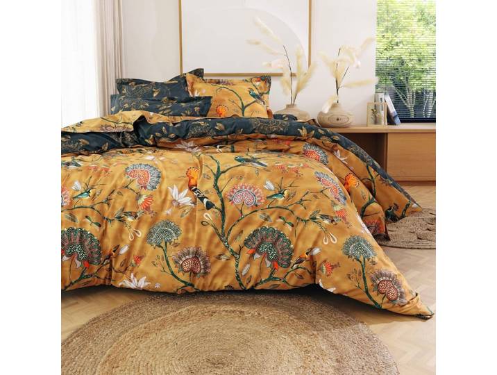 Housse de couette en coton multicolore 200x200cm