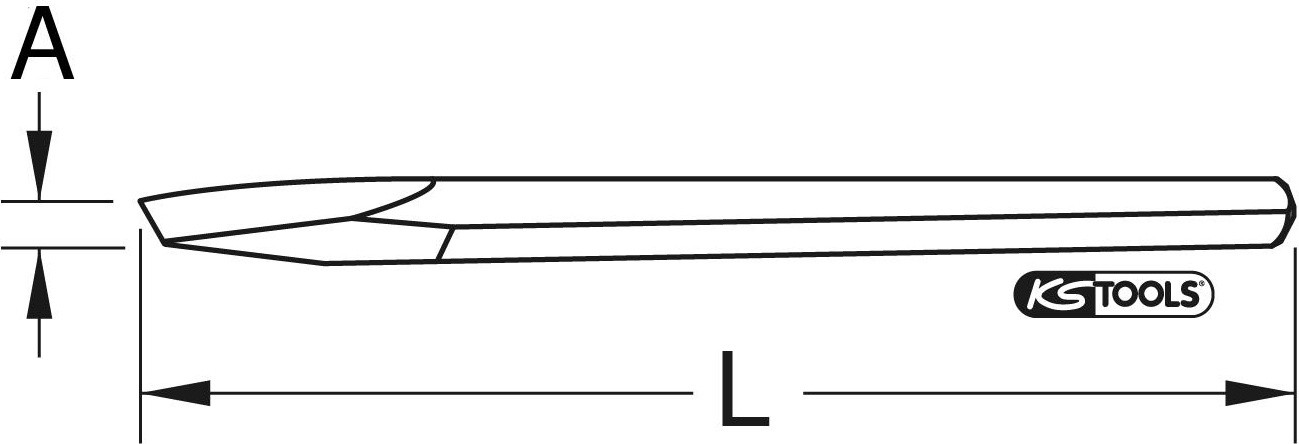 KS Tools Beitel 963.2480 aluminium-brons 270g