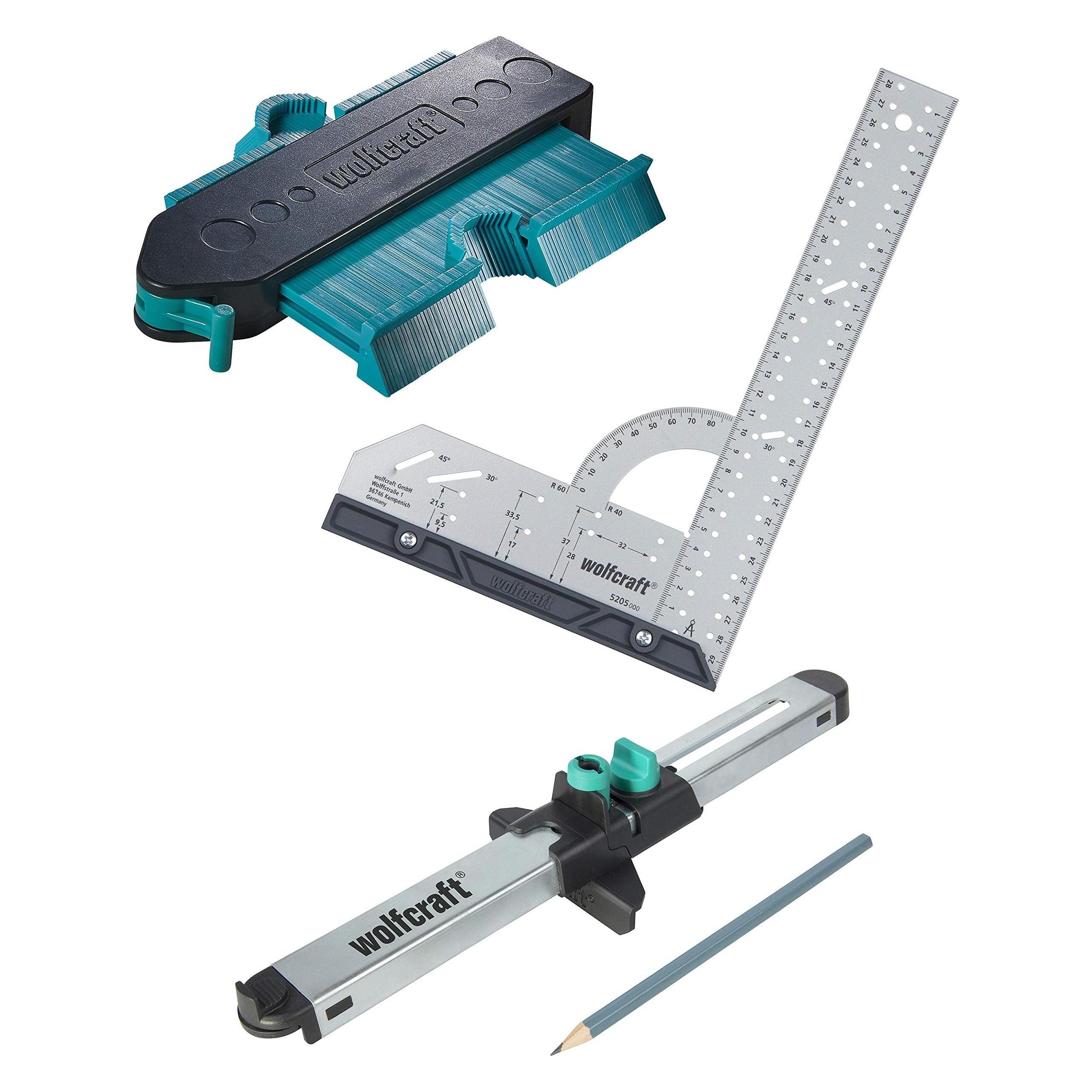 wolfcraft 1 Laminat- / Designboden Einpass Set (Verlegeset) (6976000)
