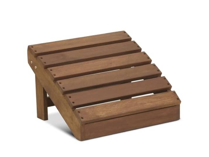 Furinno Tioman Fußschemel in Teaköl, Holz, Natur, 42.47 x 51 x 33.5 cm