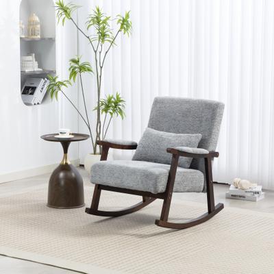 GREATPLANINC Mid Century Reading Rocking Chair Accent Chair