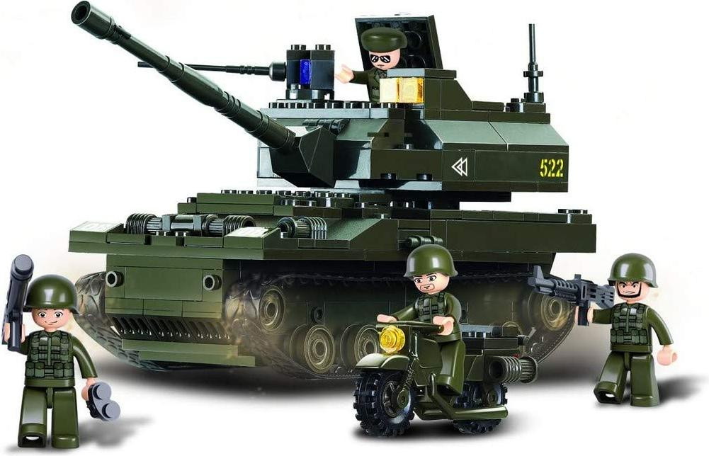 Sluban Bouwstenen Panzer I Speelset met 258 onderdelen en speelfiguur, Meerkleurig