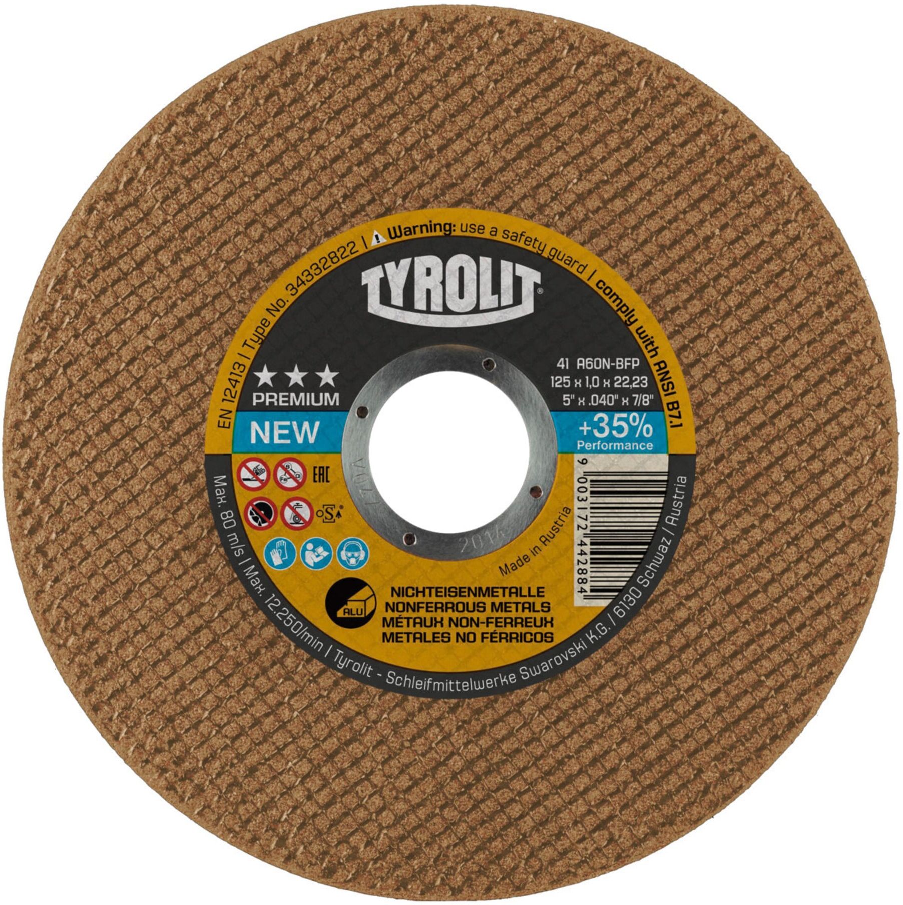 TYROLIT Trennscheibe PREMIUM*** EXTRA SCHMAL, Scheiben-Ø: 115 mm (34332821)