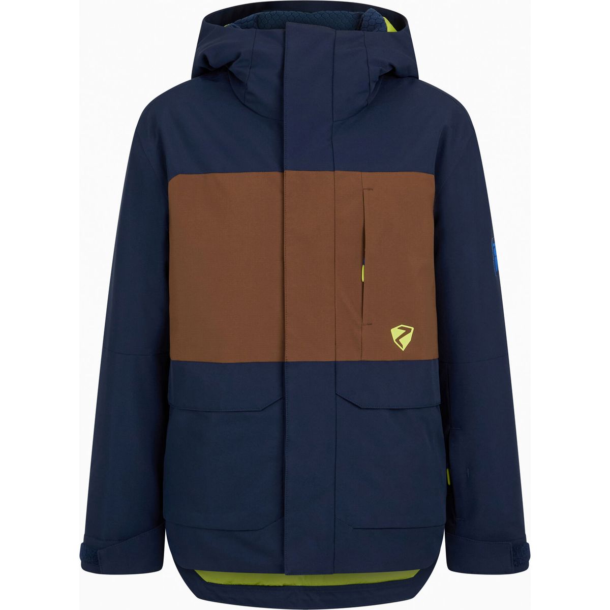 Ziener Alim-z Jacket Junior Boys dark chestnut ripstop (678) 128 135005-678-128