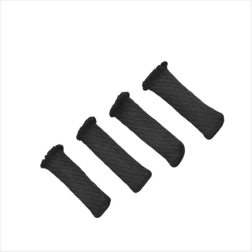 INF 8er-Pack Gestrickte Stuhlbeinsocken - Bodenschoner, Rutschfeste Möbelgleiter Schwarz
