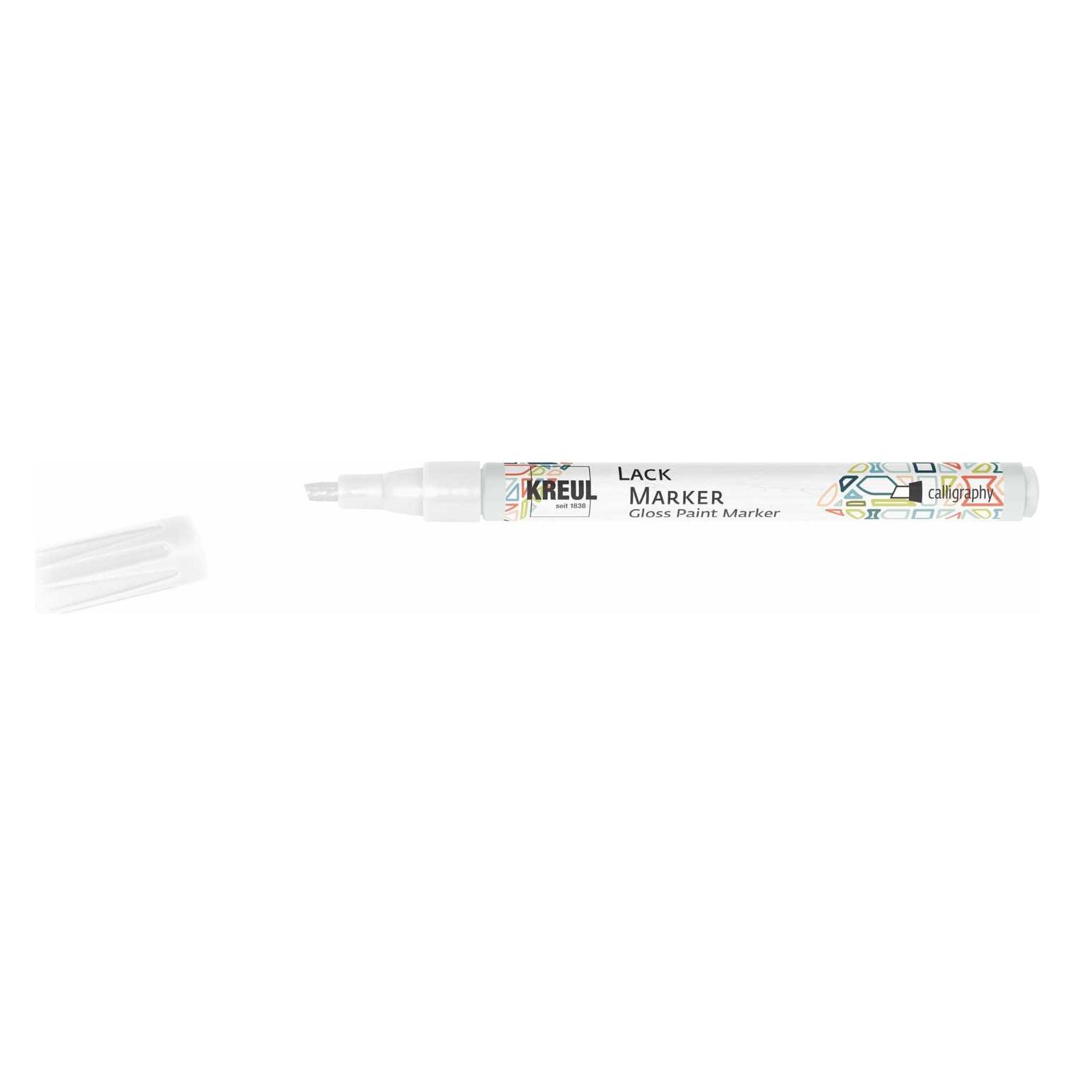 Kreul Lackmarker "Gloss Paint Marker", calligraphy, weiá (1x) (47510)