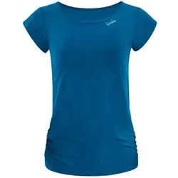 WINSHAPE Damen Functional Light and Soft Kurzarmshirt AET130LS, Größe M in Blau Blau