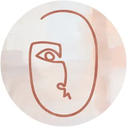 Bild ABSTRACT FACE (D 50 cm) - D 50 cm