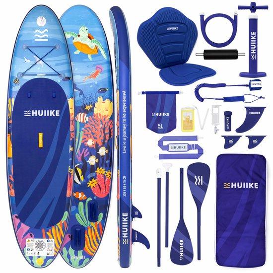 Stand-Up-Paddle-Board 10 Fuß - für maximal 130 kg - inklusive Zubehör - ideal für Anfänger - Luxento