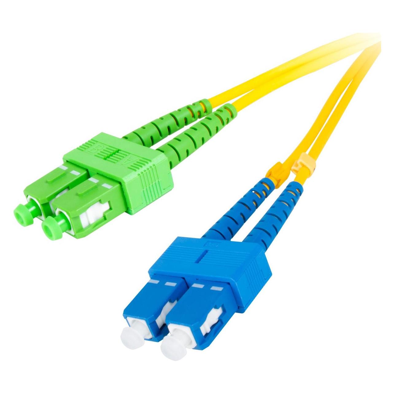 Getfort Glasfaser-Patchkabel SC/UPC-SC/APC, Duplex, 1 m (1 m) (GETFORT)