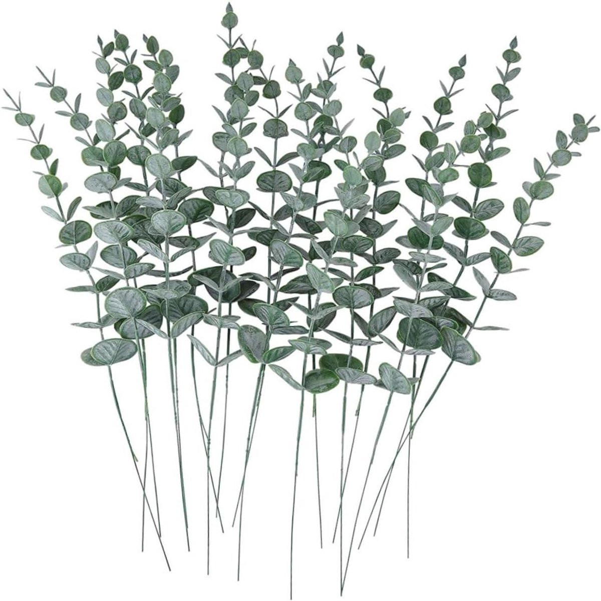 48 stuks Nep Eucalyptus Bladeren - Kunstplant Decoratie - Groen