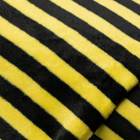 Wellness-Fleece „Streifen Biene“, gelb/schwarz