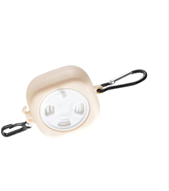 INF Tragbare, einziehbare Wäscheleine - Ideal für Reisen im Freien und Camping Beige