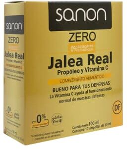 Sanon Geleia Real Própolis E Vitamina C Zero 10 Ampolas