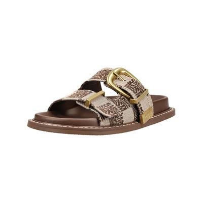Pantolette STEVE MADDEN "STEVE MADDEN Pantoletten Textil", Damen, Gr. 39, braun, Textil, Schuhe Pantolette