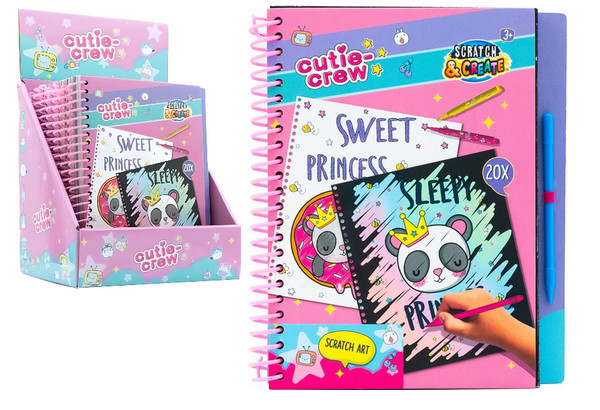 Cutie Crew CC60352 Kras- en kleurboek