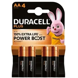 Duracell 4er-Pack Batterien »Plus« Mignon / AA / LR06