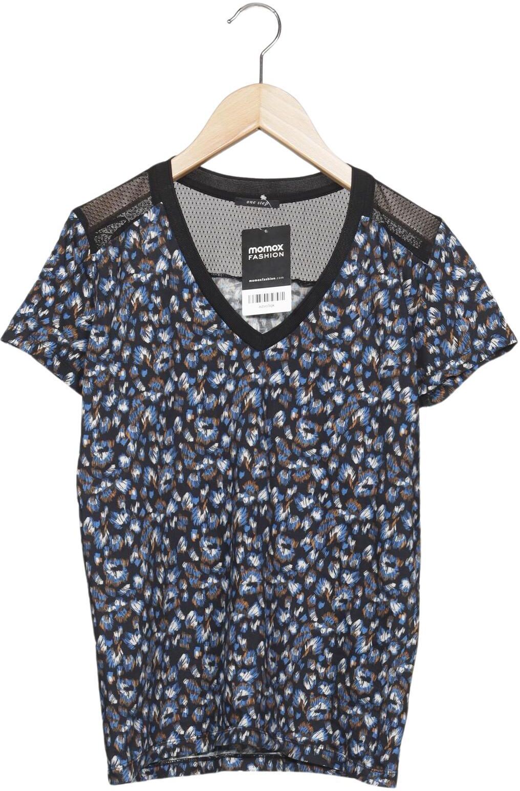 One Step Damen T-Shirt, Mehrfarbig, Gr. XS, Synthetik / Baumwolle - Second Hand
