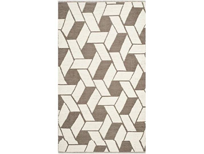 SAFAVIEH Tapis géométrique pour Salon\, Salle à Manger\, Chambre à Coucher - Recycled Plastic Collection\, Tapis à Poil Court\, Selle\, 152 X 244 cm