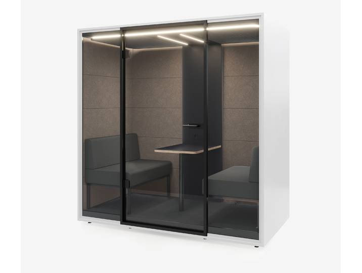 Meetingbox Quattro Weiß Anthrazit Kaffee Grau Standard Schwarz