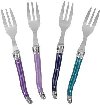 French Home Set of 4 Cake Forks - Plum Rose