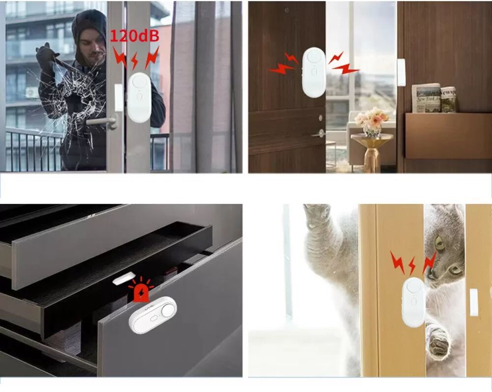 INF Alarme de Vibration et de Porte Autonome : Sécurité Améliorée avec Sensibilité Réglable
