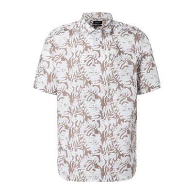 Kurzarmhemd MAERZ MUENCHEN "Maerz Muenchen 741901 Kurzarmhemd Herren Bekleidung", Herren, Gr. 39/40, EURO-Größen, beige, 100% Baumwolle, Hemden