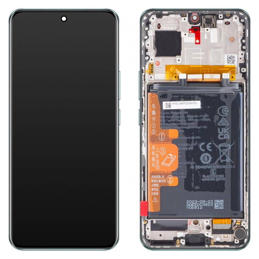 Honor Display Unit für 90, mit Akku, Emerald Grün (Akku, Display, Honor 90) (0235AGDP)